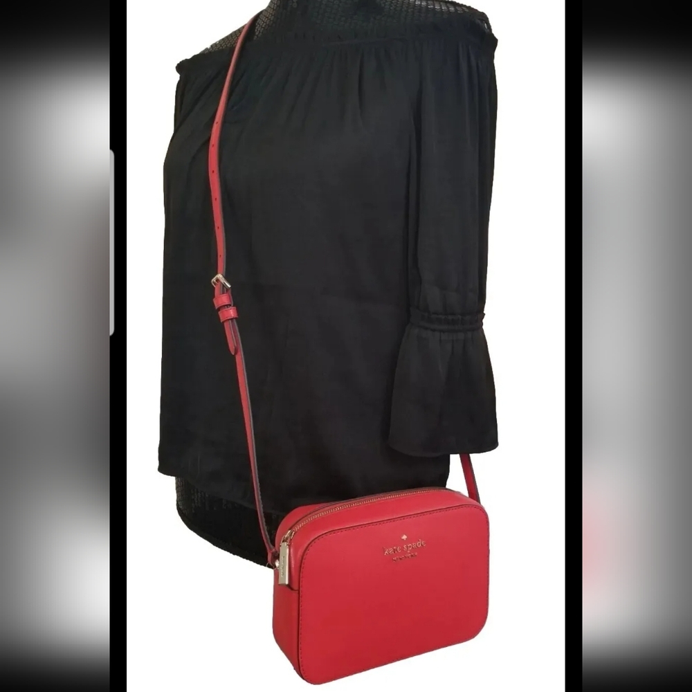 NWT! Kate Spade Gazpacho Red/Orange Mini Camera Crossbody Bag